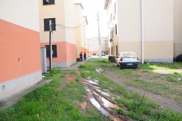 Pedido: Mato alto é uma das reclamações dos moradores do condomínio do ‘Minha Casa, Minha Vida’ em Volta Redonda (Foto: Paulo Dimas)