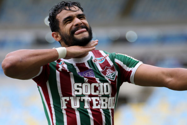 Ceifador: Henrique Dourado marcou mais uma vez para alívio da torcida do Fluminense no Maracanã (Foto: Lucas Merçon/Fluminense F.C.)
