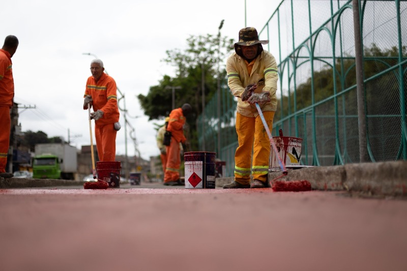 Ciclovia da Beira Rio começa a receber pintura Diário do Vale