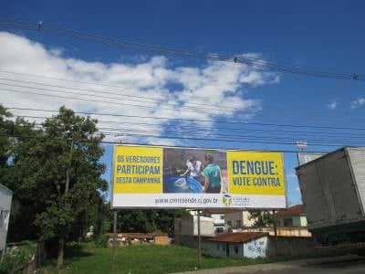 Campanha: Outdoors estão localizados estrategicamente em regiões de grande densidade populacional da área urbana do município (Foto: Divulgação)