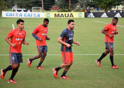 Recupera: Jogadores do Flamengo treinaram sem a tradicional alegria que antecede os jogos