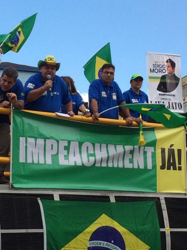 Movimento "Vem Pra Rua Volta Redonda" faz ato em apoio a Sérgio Moro (foto: André Aquino (Sinduscon)