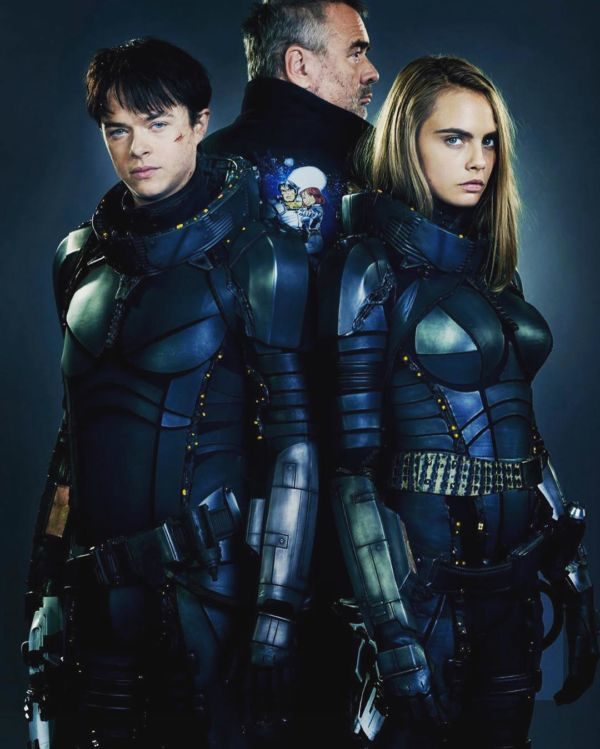 Elenco: Luc Besson com o casal de atores