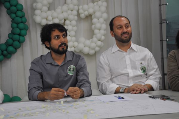 Samuca anuncia que Maycon Abrantes será o seu vice (Foto: Franciele Bueno)