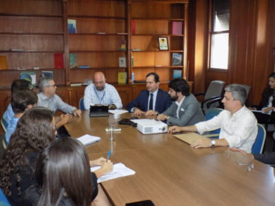 Conversando: Samuca esteve no Inea junto com Gotardo e Albertassi para falar da Rodovia do Contorno