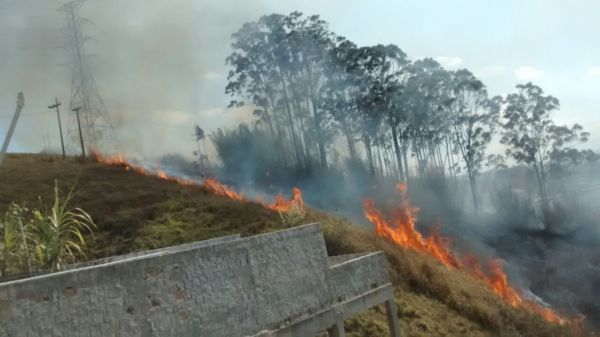 Sem chuva: Ocorrências de queimadas acontecem principalmente em áreas descampadas na zona urbana e rural (Foto: Divulgação)