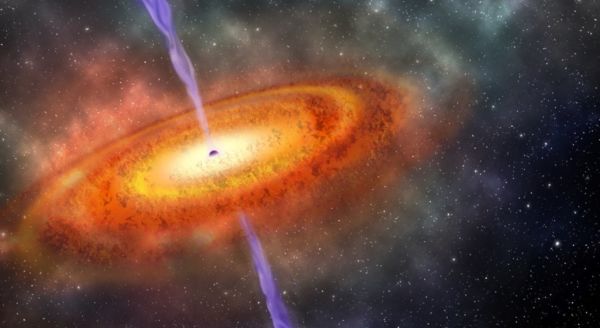 Distante: O quasar fica a 13 bilhões de anos-luz