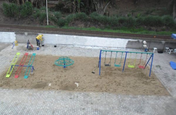 Revitalização: Área fica bem perto da passarela de entrada para o Parque Maíra, em Pinheiral (Foto: Divulgação)