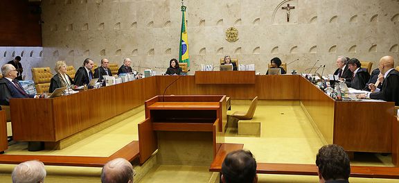 Sessão do STF para julgar o habeas corpus no qual a defesa do ex-presidente Lula tenta impedir eventual prisão após o fim dos recursos na segunda instância da Justiça Federal (crédito AB)