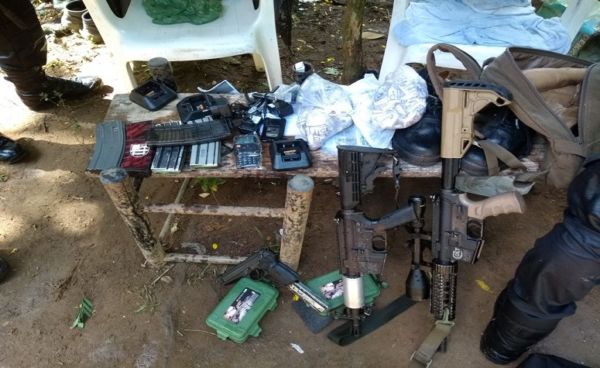 Apreensões de armas e munições realizadas no Parque Mambucaba. (crédito PM)